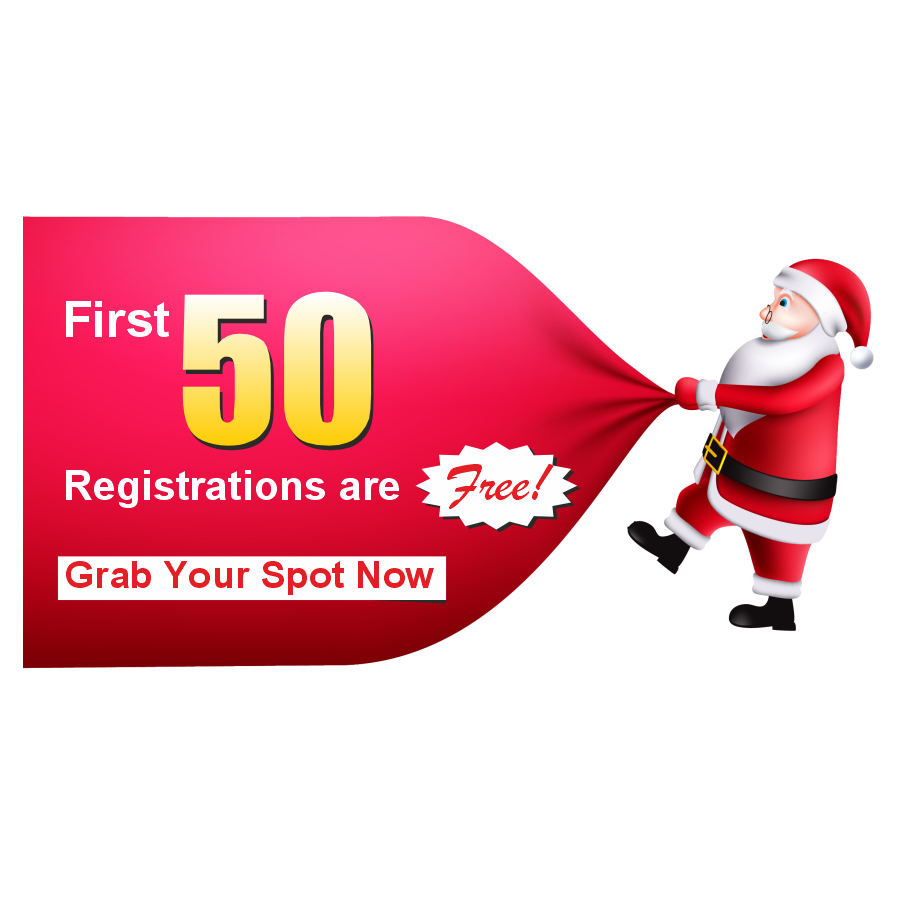 First 50 Registrations are free.